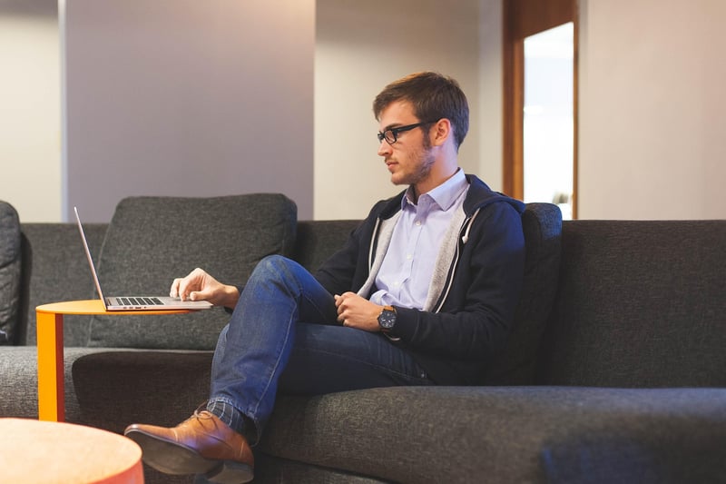 Businessman building a personal brand
